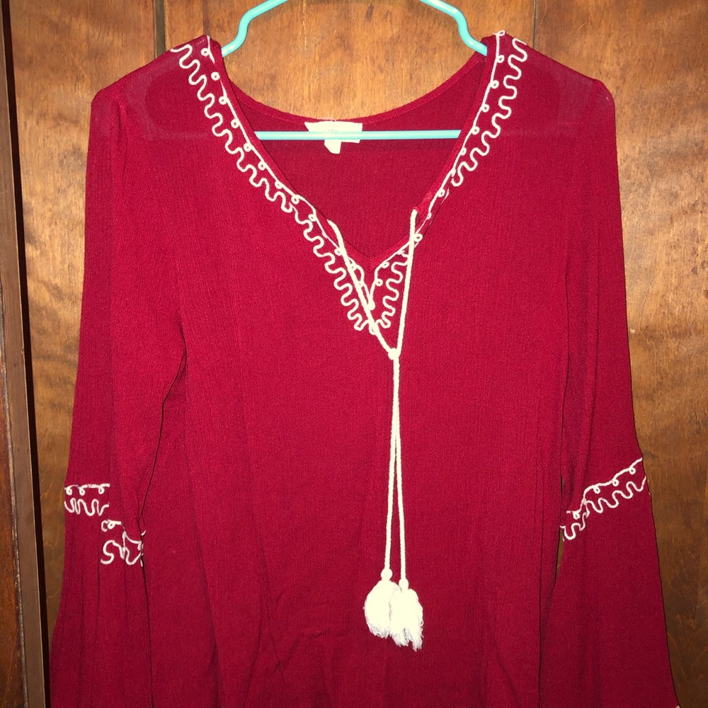 Entro L/S top Bell Sleeves size large